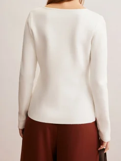 COMMENSE Waterdrop-Button V-Neck Cardigan* Cardigans|Sweaters & Cardigans