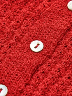 COMMENSE Wave Trim Breasted Sweater Vest* Sweater Vests|Sweaters & Cardigans