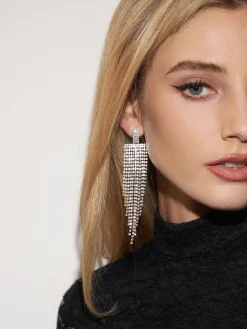 COMMENSE Wide Waterfall Tassel Earrings* Earrings|Accessories