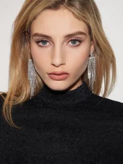 COMMENSE Wide Waterfall Tassel Earrings* Earrings|Accessories