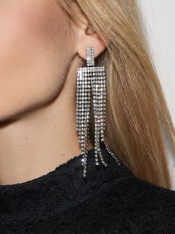 COMMENSE Wide Waterfall Tassel Earrings* Earrings|Accessories