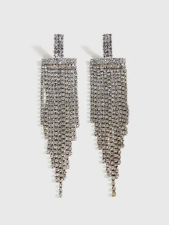 COMMENSE Wide Waterfall Tassel Earrings* Earrings|Accessories