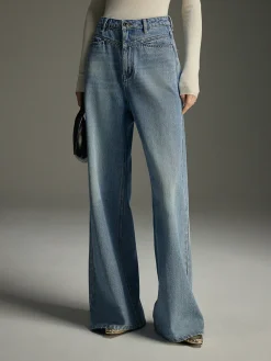 COMMENSE Wide-Leg Denim Jeans* Jeans|Pants