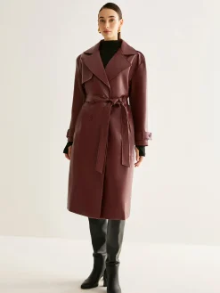 COMMENSE Windproof PU Leather Long Jacket* Outerwear|Jackets