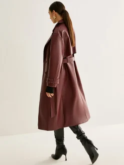 COMMENSE Windproof PU Leather Long Jacket* Outerwear|Jackets