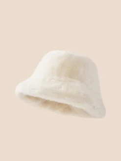 COMMENSE Winter Plush Bucket Hat* Hair Claws & Hats|Accessories
