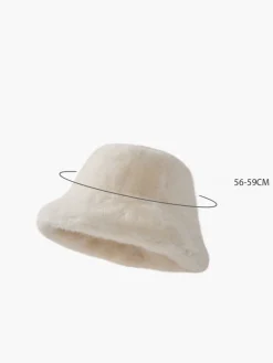COMMENSE Winter Plush Bucket Hat* Hair Claws & Hats|Accessories