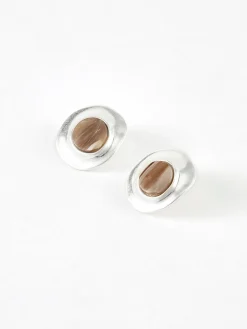 COMMENSE Wood Grain Stud Earrings* Earrings|Accessories