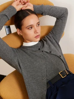 COMMENSE Wool-Blend Breasted Cardigan* Cardigans|Sweaters & Cardigans