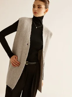 COMMENSE Wool-Blend Breasted Sweater Vest* Sweater Vests|Sweaters & Cardigans