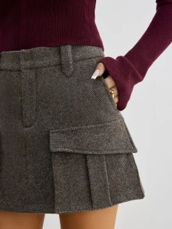 COMMENSE Wool-Blend Cargo Pockets Skirt* Skirts|Bottoms