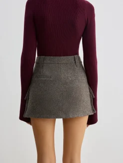 COMMENSE Wool-Blend Cargo Pockets Skirt* Skirts|Bottoms