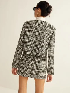 COMMENSE Wool-Blend Checked Blazer* Outerwear|Blazers