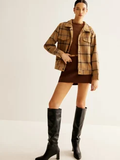 COMMENSE Wool-Blend Checked Jacket* Outerwear|Jackets