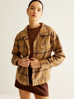 COMMENSE Wool-Blend Checked Jacket* Outerwear|Jackets