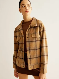 COMMENSE Wool-Blend Checked Jacket* Outerwear|Jackets