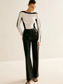 COMMENSE Wool-Blend Color Block Slim Sweater* Sweater Tops|Sweaters & Cardigans