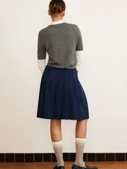COMMENSE Wool-Blend Crew Neck Knit Top* Sweater Tops|Sweaters & Cardigans