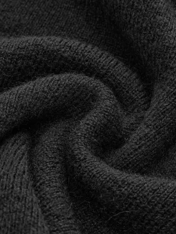 COMMENSE Wool-Blend 3D Flower Lettuce Trim Sweater Dress* Sweater Dresses|Work Dresses