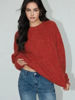 COMMENSE Wool-Blend Elegant Ribbed Sweater* Sweater Tops|Sweaters & Cardigans