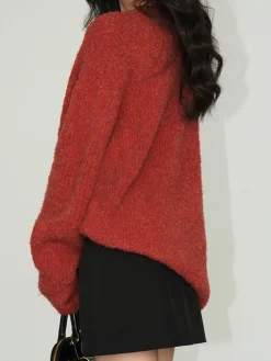 COMMENSE Wool-Blend Elegant Ribbed Sweater* Sweater Tops|Sweaters & Cardigans