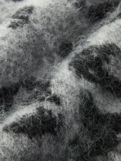 COMMENSE Wool-Blend Leopard Fuzzy Sweater* Sweater Tops|Sweaters & Cardigans