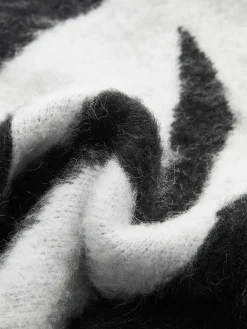 COMMENSE Wool-Blend Leopard Fuzzy Sweater* Sweater Tops|Sweaters & Cardigans