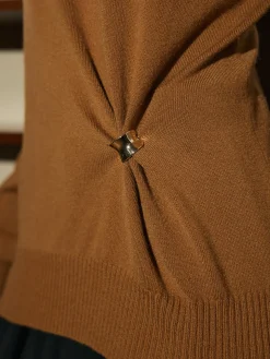 COMMENSE Wool-Blend Metal Knotted Sweater* Sweater Tops|Sweaters & Cardigans