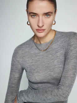 COMMENSE Wool-Blend Minimalist Skinny Knit Top* Sweater Tops|Sweaters & Cardigans