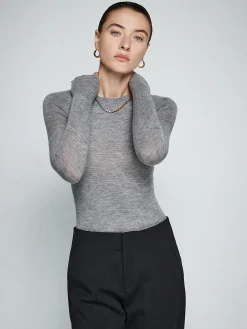 COMMENSE Wool-Blend Minimalist Skinny Knit Top* Sweater Tops|Sweaters & Cardigans