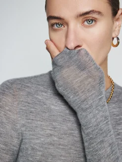 COMMENSE Wool-Blend Minimalist Skinny Knit Top* Sweater Tops|Sweaters & Cardigans
