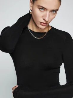 COMMENSE Wool-Blend Minimalist Skinny Knit Top* Sweater Tops|Sweaters & Cardigans