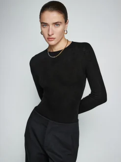 COMMENSE Wool-Blend Minimalist Skinny Knit Top* Sweater Tops|Sweaters & Cardigans