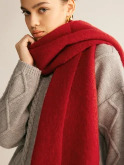 COMMENSE Wool-Blend Minimalist Tassel Scarf* Accessories