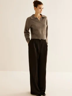 COMMENSE Wool-Blend Polo Sweater* Sweater Tops|Sweaters & Cardigans