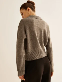 COMMENSE Wool-Blend Polo Sweater* Sweater Tops|Sweaters & Cardigans