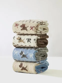 COMMENSE Wool-Blend Puppy-Pattern Socks* Socks & Tights|Accessories