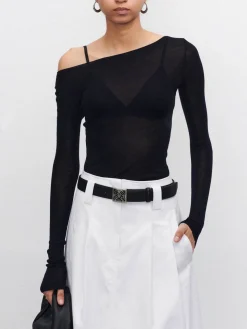 COMMENSE Wool-Blend Skinny Sheer Sweater* Sweater Tops|Sweaters & Cardigans