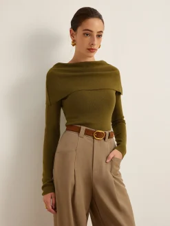 COMMENSE Wool-Blend Skinny Sweater* Sweater Tops|Sweaters & Cardigans