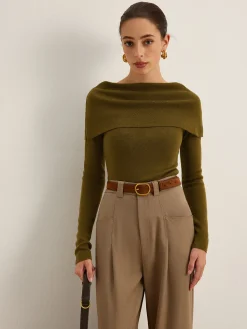 COMMENSE Wool-Blend Skinny Sweater* Sweater Tops|Sweaters & Cardigans