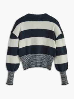 COMMENSE Wool-Blend Striped Cinched Cardigan* Cardigans|Sweaters & Cardigans