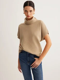 COMMENSE Wool-Blend Turtleneck Sweater Vest* Sweater Vests|Sweaters & Cardigans