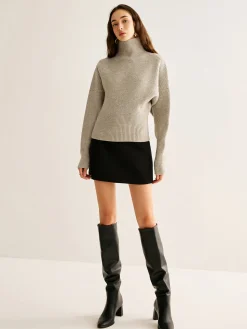 COMMENSE Wool-Blend Turtleneck Sweater Without Belt* Sweater Tops|Sweaters & Cardigans