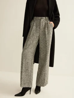 COMMENSE Wool-Blend Tweed Pants* Pants|Bottoms