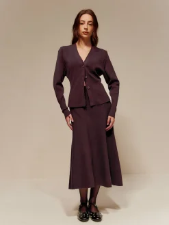 COMMENSE Wool-Blend V-Neck Button Cardigan* Cardigans|Sweaters & Cardigans