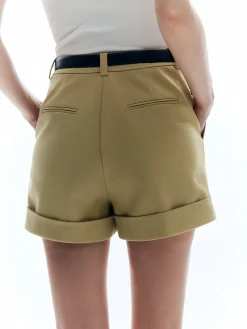 COMMENSE Woolen High Waist Shorts Without Belt* Shorts|Bottoms