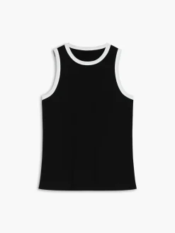 COMMENSE Worth A Million Contrast Trim Tank Top* Sweater Tops|Tank Tops & Camis