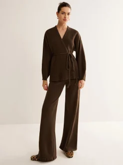 COMMENSE Wrap Belted Sweater Pants Set* Sweater Tops|Sweaters & Cardigans