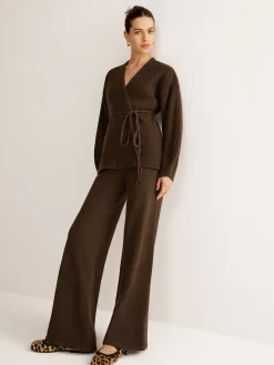 COMMENSE Wrap Belted Sweater Pants Set* Sweater Tops|Sweaters & Cardigans