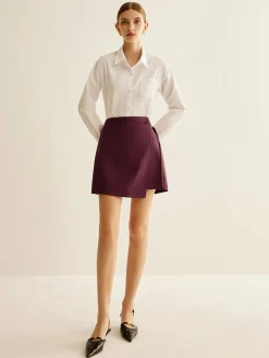 COMMENSE Wrap Mini Skirt* Skirts|Bottoms